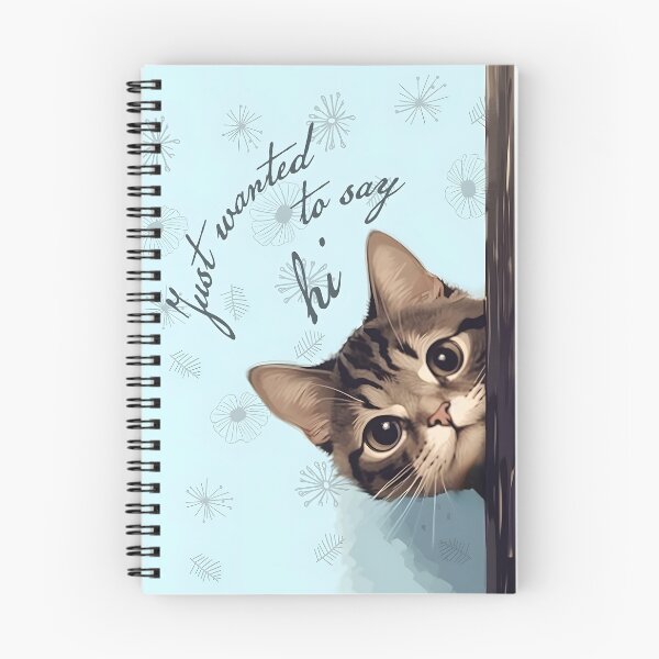 Item preview, Card with cute little kitten "Just wanted to say hi" designed and sold by Baart72.
