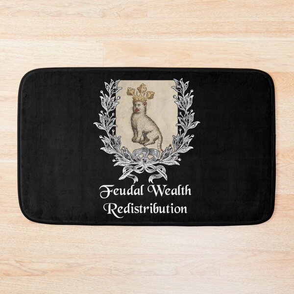 Item preview, 'Feudal Wealth Redistribution' Goofy Cat with Crown - Medieval Designs Collection designed and sold by Ridiculam Toga.