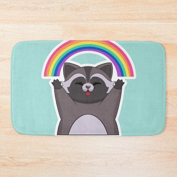 Item preview, Pride Flag Rainbow Raccoon designed and sold by Kimswoa.