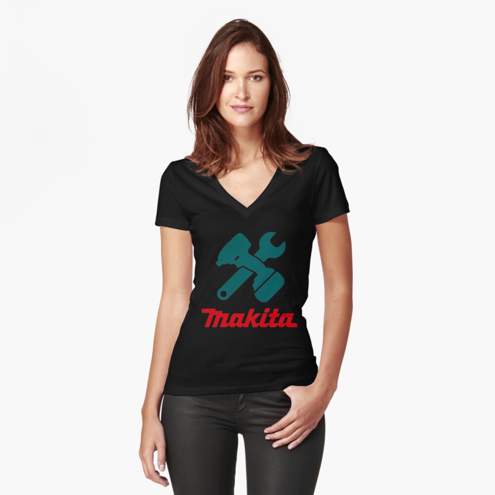 Item preview, Fitted V-Neck T-Shirt designed and sold by JaniyaHilpert.
