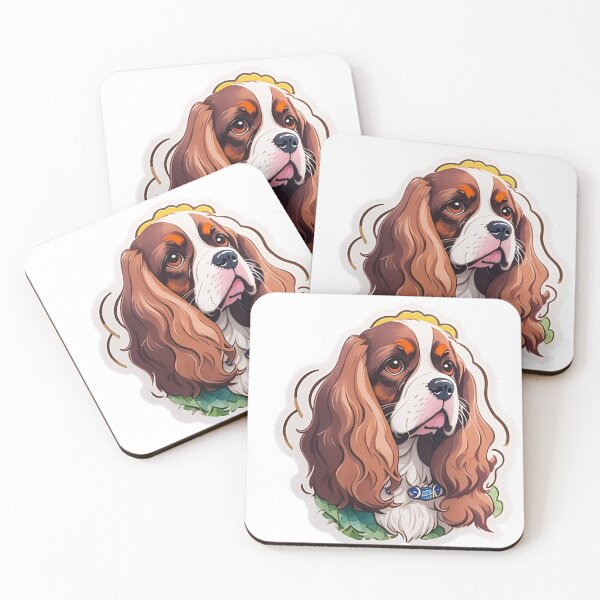 Item preview, Vintage Studio Ghibli Style Happy English Cocker Spaniel Head Print designed and sold by mohtadyragab.