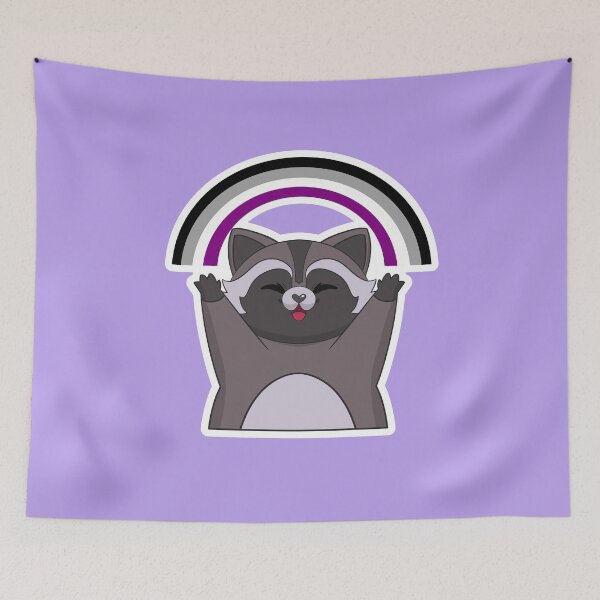 Item preview, Ace Pride Flag Raccoon designed and sold by Kimswoa.