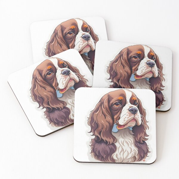 Item preview, Vintage Studio Ghibli Style Happy English Cocker Spaniel Head Print designed and sold by mohtadyragab.
