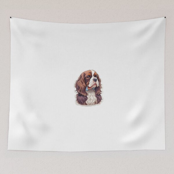 Item preview, Vintage Studio Ghibli Style Happy English Cocker Spaniel Head Print designed and sold by mohtadyragab.