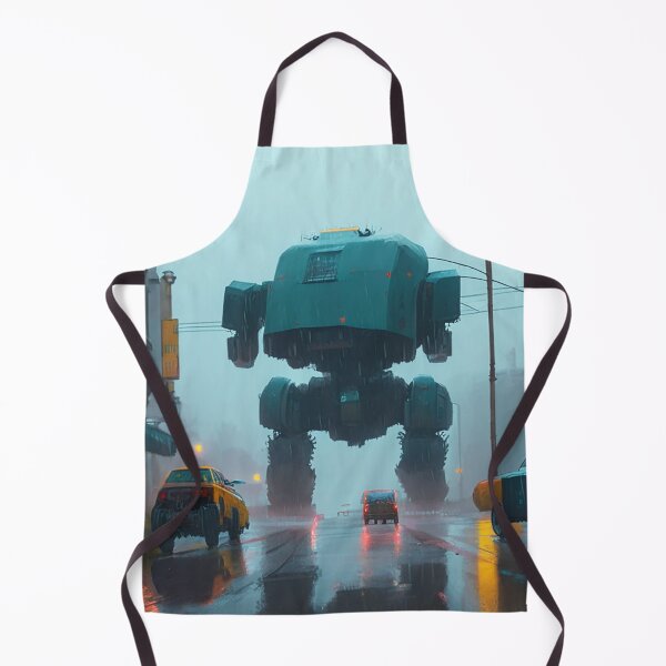 Item preview, Car Driving With Robot On The Road designed and sold by KritstinaBrisce.