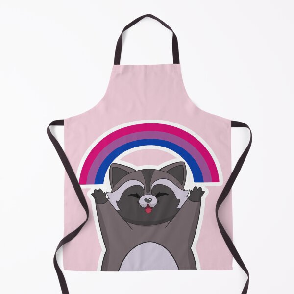 Item preview, Bi Pride Flag Rainbow Raccoon designed and sold by Kimswoa.