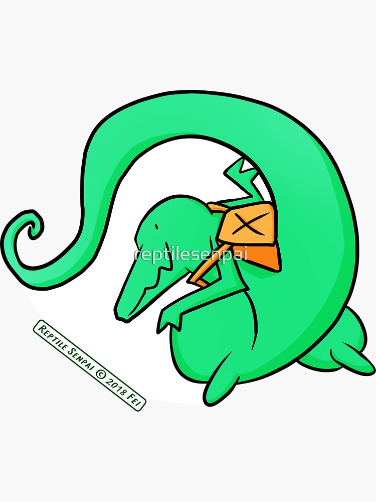 Thumbnail 3 of 3, Sticker, Reptile Senpai S02E03 designed and sold by reptilesenpai.