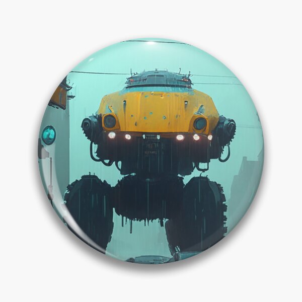 Item preview, Driving Car With Yellow Robots designed and sold by KritstinaBrisce.