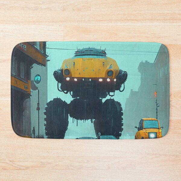 Item preview, Driving Car With Yellow Robots designed and sold by KritstinaBrisce.