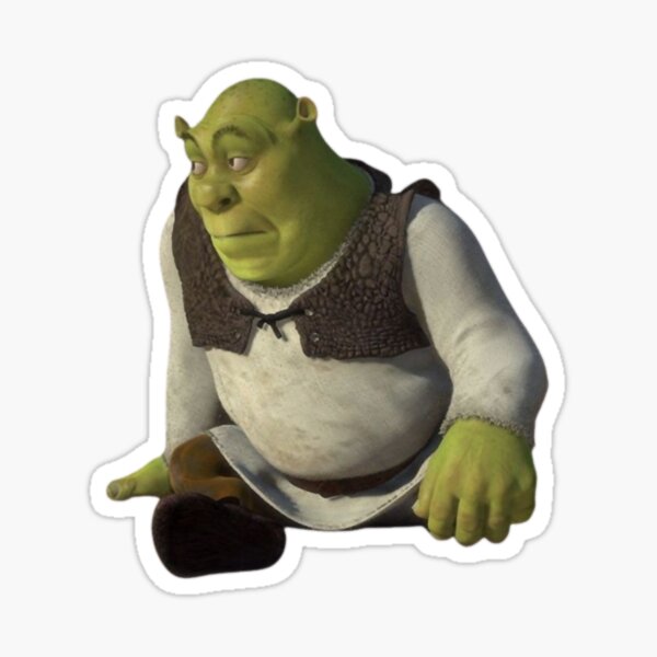Cara Shrek Meme Stickers for Sale