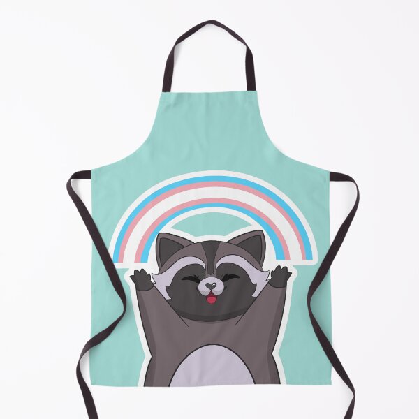Item preview, Trans Pride Flag Rainbow Raccoon designed and sold by Kimswoa.