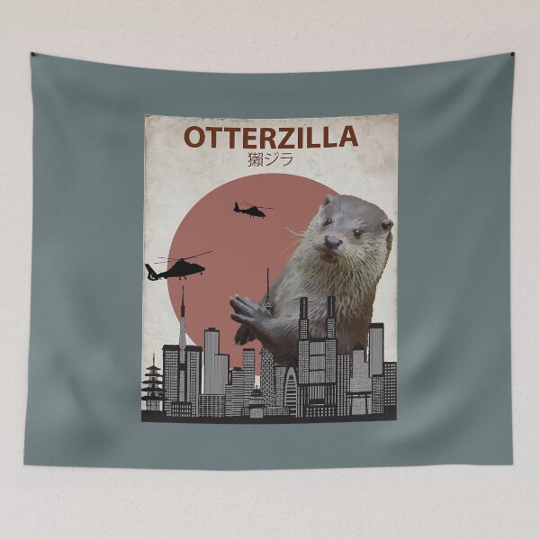 Item preview, Otterzilla Giant Otter Monster  designed and sold by MazieBrunet.