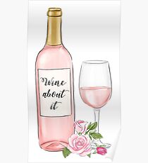 Wein darüber Poster