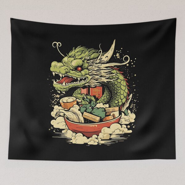 Item preview, Sushi Dragon Japanese Kawaii designed and sold by xtenctation.