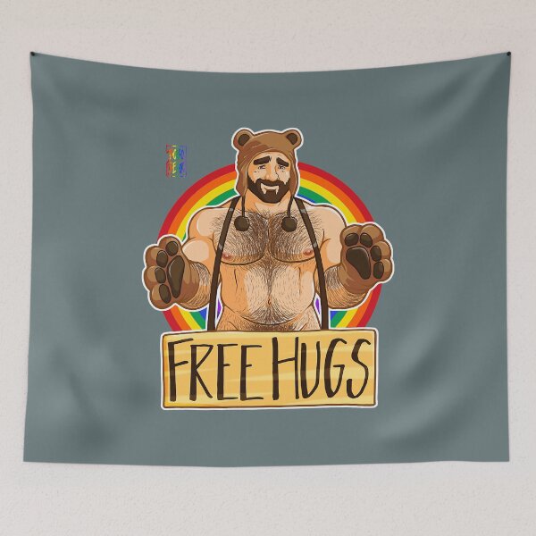 Item preview, ADAM LIKES HUGS GAY PRIDE designed and sold by MazieBrunet.