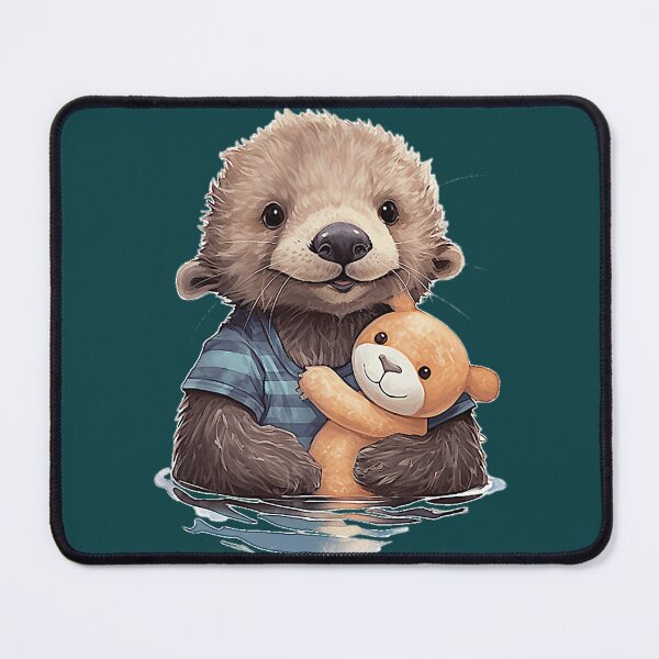 Item preview, Baby otter with teddy  designed and sold by MazieBrunet.