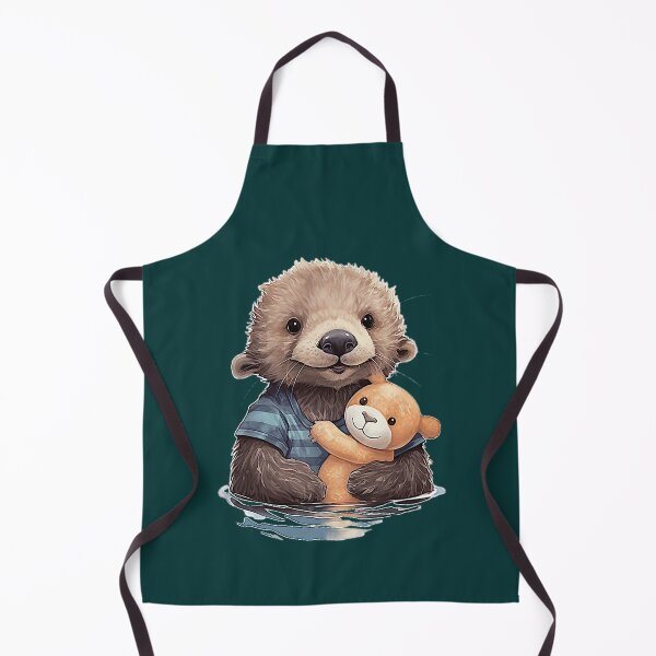 Item preview, Baby otter with teddy  designed and sold by MazieBrunet.