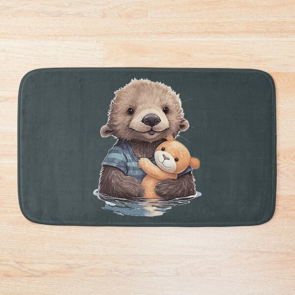 Item preview, Baby otter with teddy  designed and sold by MazieBrunet.