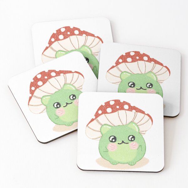 Item preview, Green frog with Red mushroom2 designed and sold by Miyao999.