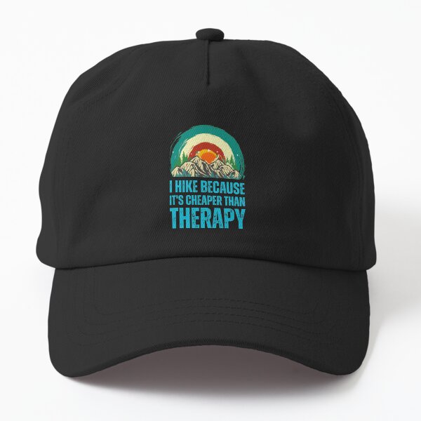 Item preview, I Hike Because It's Cheaper Than Therapy. funny hiking designed and sold by HikingGalleria.