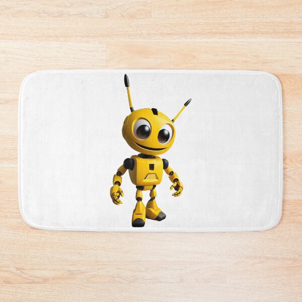Item preview, Yellow Robot with Antennas - Unique T-shirt Design for Tech Lovers designed and sold by Mementium.