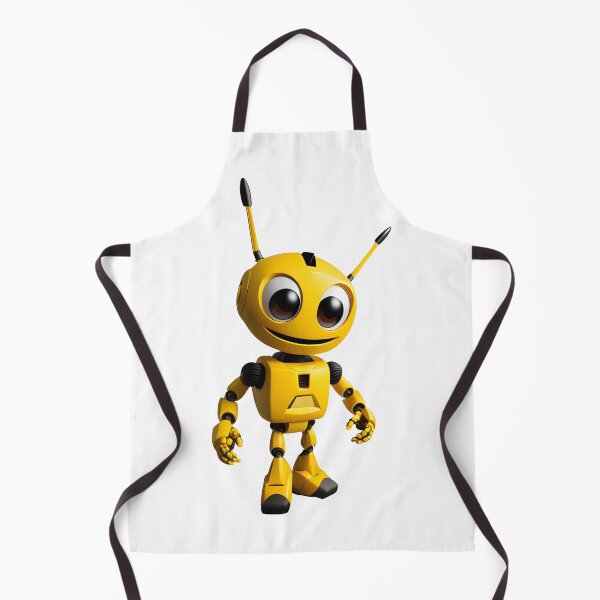Item preview, Yellow Robot with Antennas - Unique T-shirt Design for Tech Lovers designed and sold by Mementium.