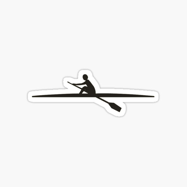 Single rower Sticker
