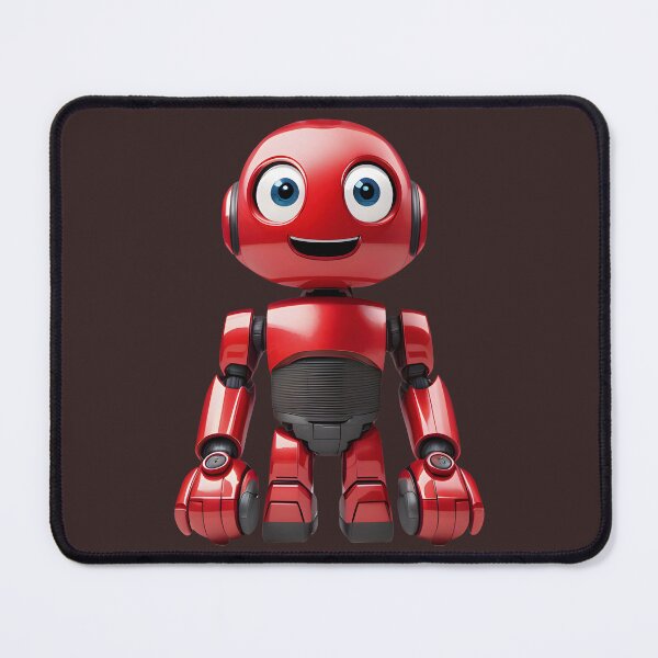 Item preview, Happy Red Robot - Funny Smiling Robot Design - Art and Fashion designed and sold by Mementium.