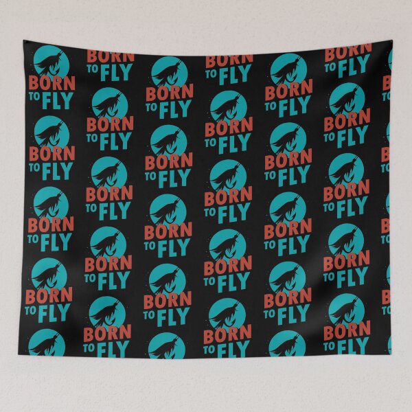 Item preview, Born To Fly Fly Fishing Angler Fisherman Angling designed and sold by Pubi.