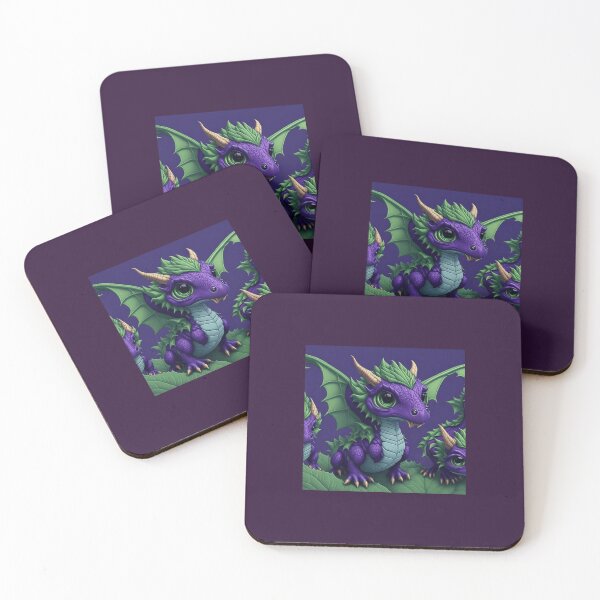 Item preview, Baby dragons green and purple designed and sold by Stardust8088.