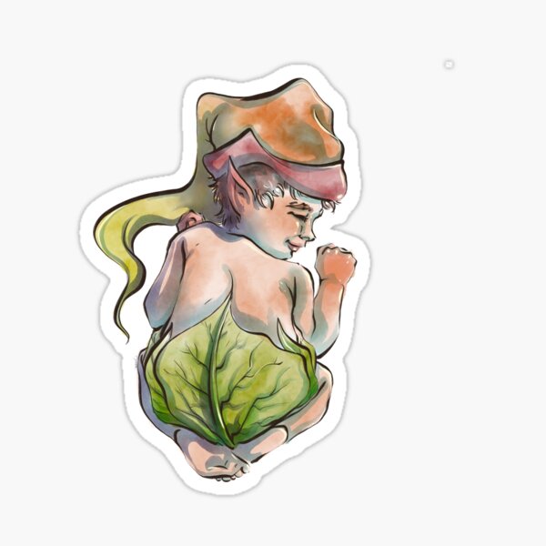 leaf baby Sticker