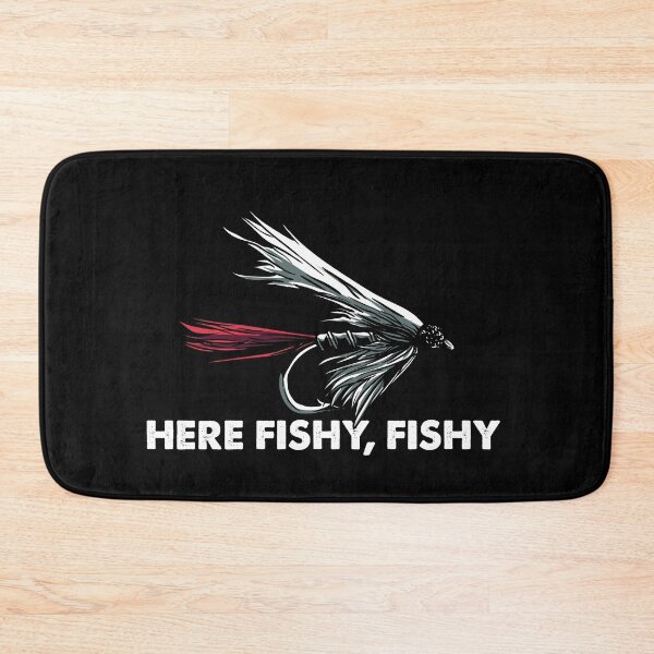 Aperçu de l'œuvre Here Fishy Fishy Fly Fishing Angler Angling créée et vendue par Pubi.
