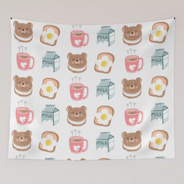 Item preview, cute breakfast stickers designed and sold by Miyao999.