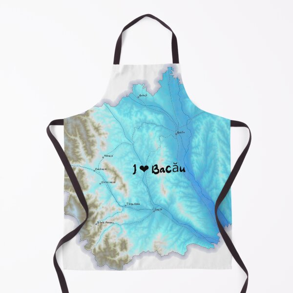 Item preview, Bacău County Map, România 2 designed and sold by maptheclouds.