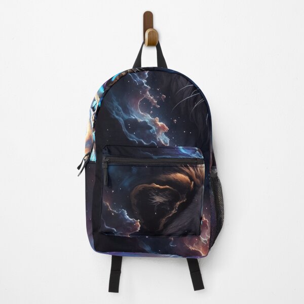 Item preview, Celestial Majesty: Digital Artwork of a Lion in a Space Nebula designed and sold by Biskit222.