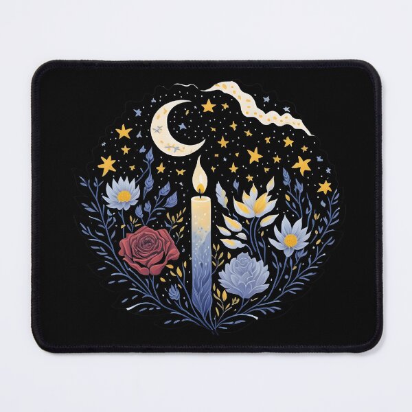 Item preview, Candle and Roses Starry Night Moon and stars designed and sold by Shaymalily.