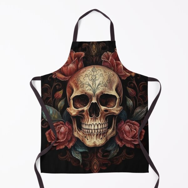 Item preview, Eternal Beauty: Skull and Rose Illustration in Rococo Realms designed and sold by UnplainShirt.