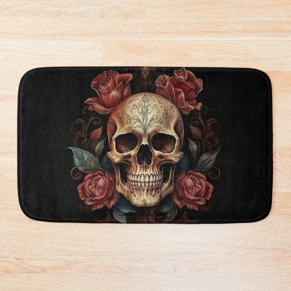 Item preview, Eternal Beauty: Skull and Rose Illustration in Rococo Realms designed and sold by UnplainShirt.
