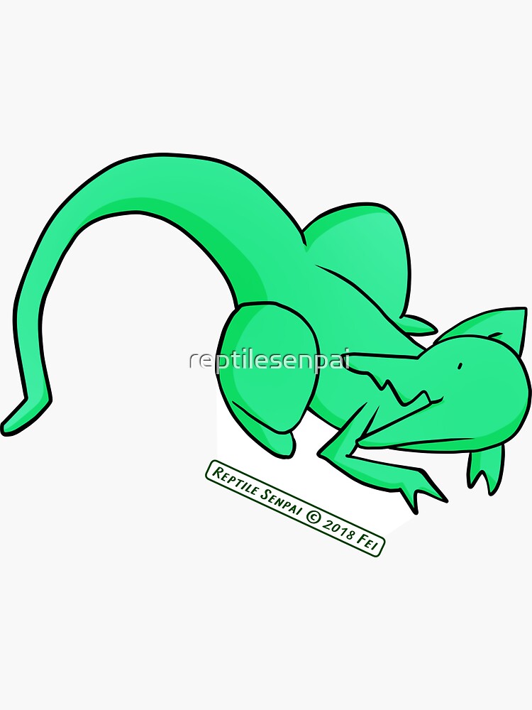 Thumbnail 3 of 3, Sticker, Reptile Senpai S02E05 designed and sold by reptilesenpai.