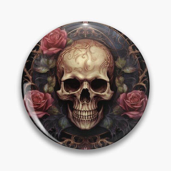 Item preview, Eternal Beauty: Skull and Rose Illustration in Rococo Realms designed and sold by UnplainShirt.