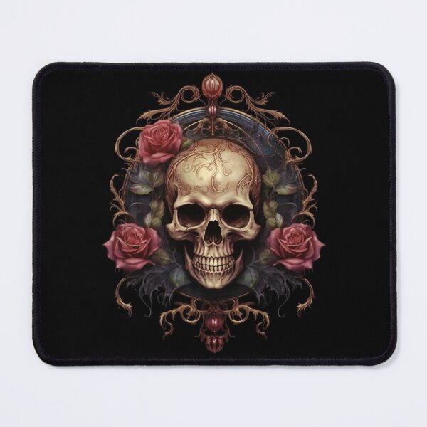 Item preview, Eternal Beauty: Skull and Rose Illustration in Rococo Realms designed and sold by UnplainShirt.
