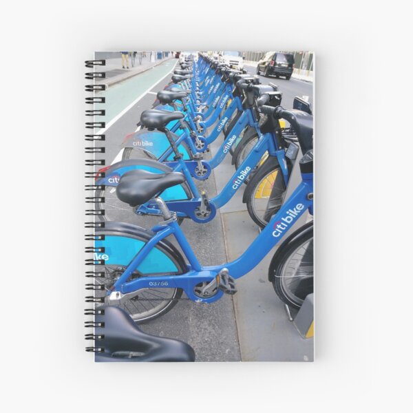 Street, City, Buildings, Photo, Day, Trees, New York, Manhattan, Brooklyn Spiral Notebook