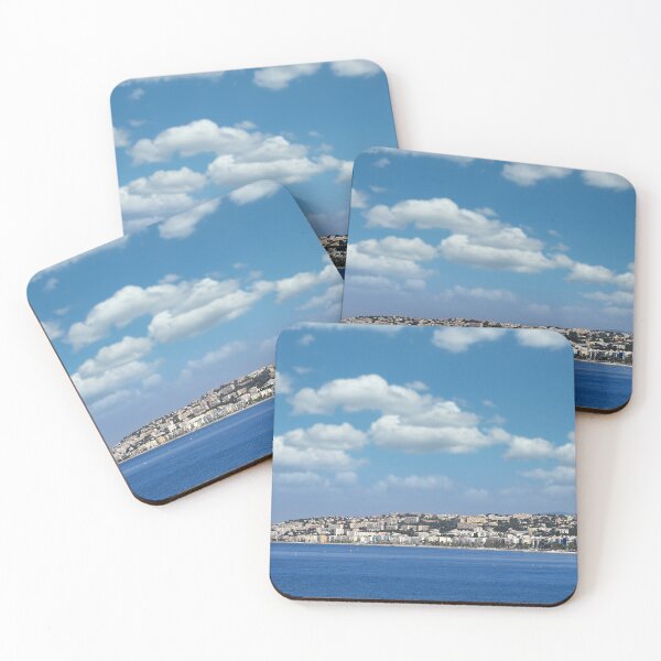 Item preview, Beach and Nice town in summertime landscape designed and sold by goceris.