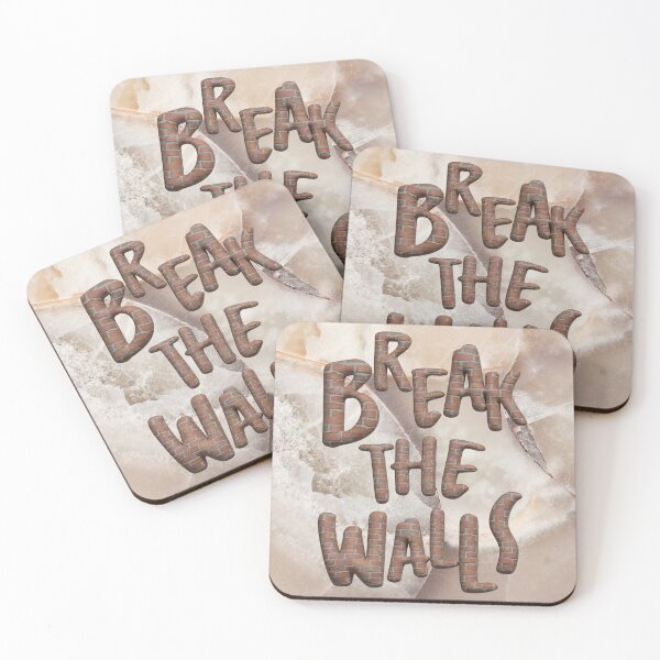 Item preview, Break the walls, 3D letters with brick effect designed and sold by utaart.