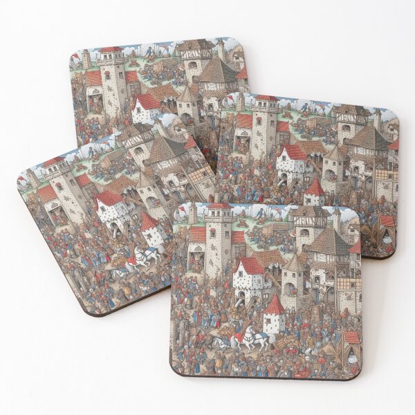 Item preview, Medieval Gathering in a Charming Castle Village designed and sold by JustArtDesign9.
