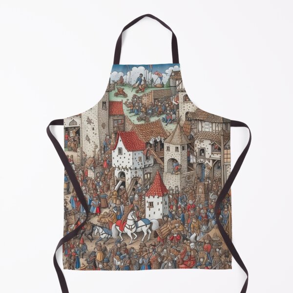 Item preview, Medieval Gathering in a Charming Castle Village designed and sold by JustArtDesign9.
