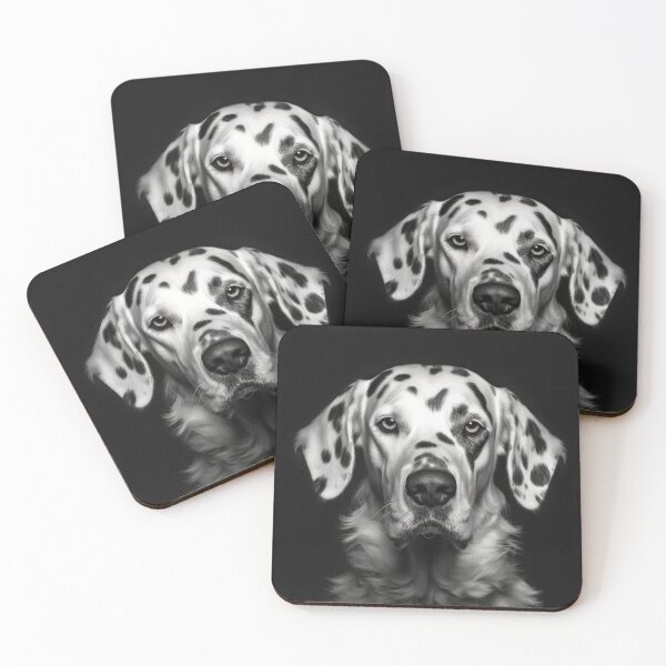 Artikelvorschau, Portrait Dalmatiner Mix - Schöne Hunde Kunst entworfen und verkauft von DigitalArties.