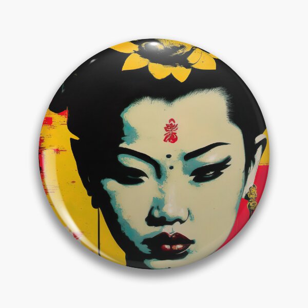 Item preview, [AI Art] Nonexistent Asian woman with lotus flowers  designed and sold by Sissle.