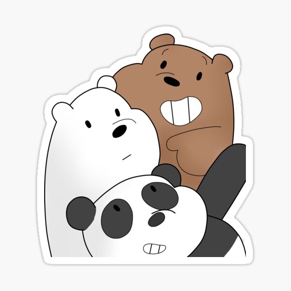 We bare Bears Pegatina