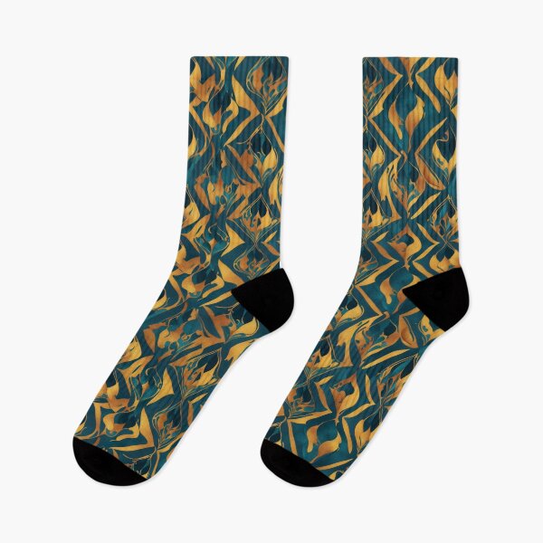 Item preview, A blue and gold pattern designed and sold by Hillol Bora.